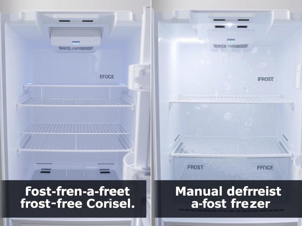 Comparação entre sistema frost free e degelo manual em geladeiras Consul