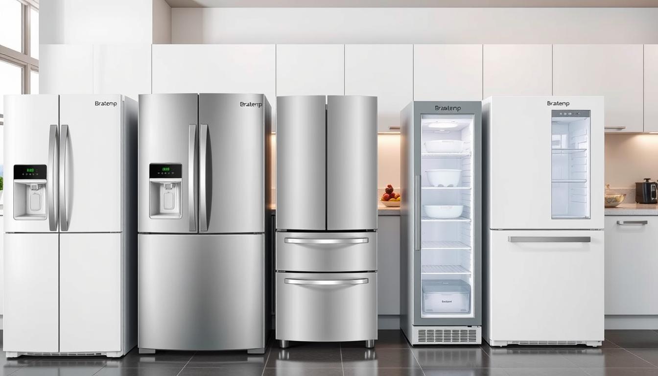 Comparativo das melhores geladeiras Brastemp 2025 em uma cozinha moderna
