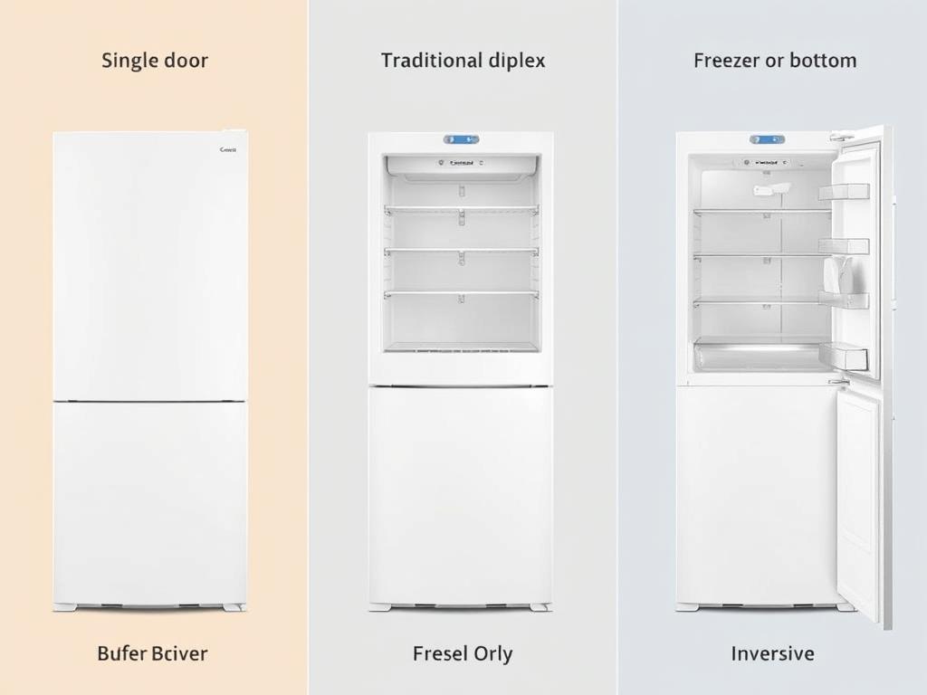 Diferentes modelos de geladeira Consul: uma porta, duplex e inverse